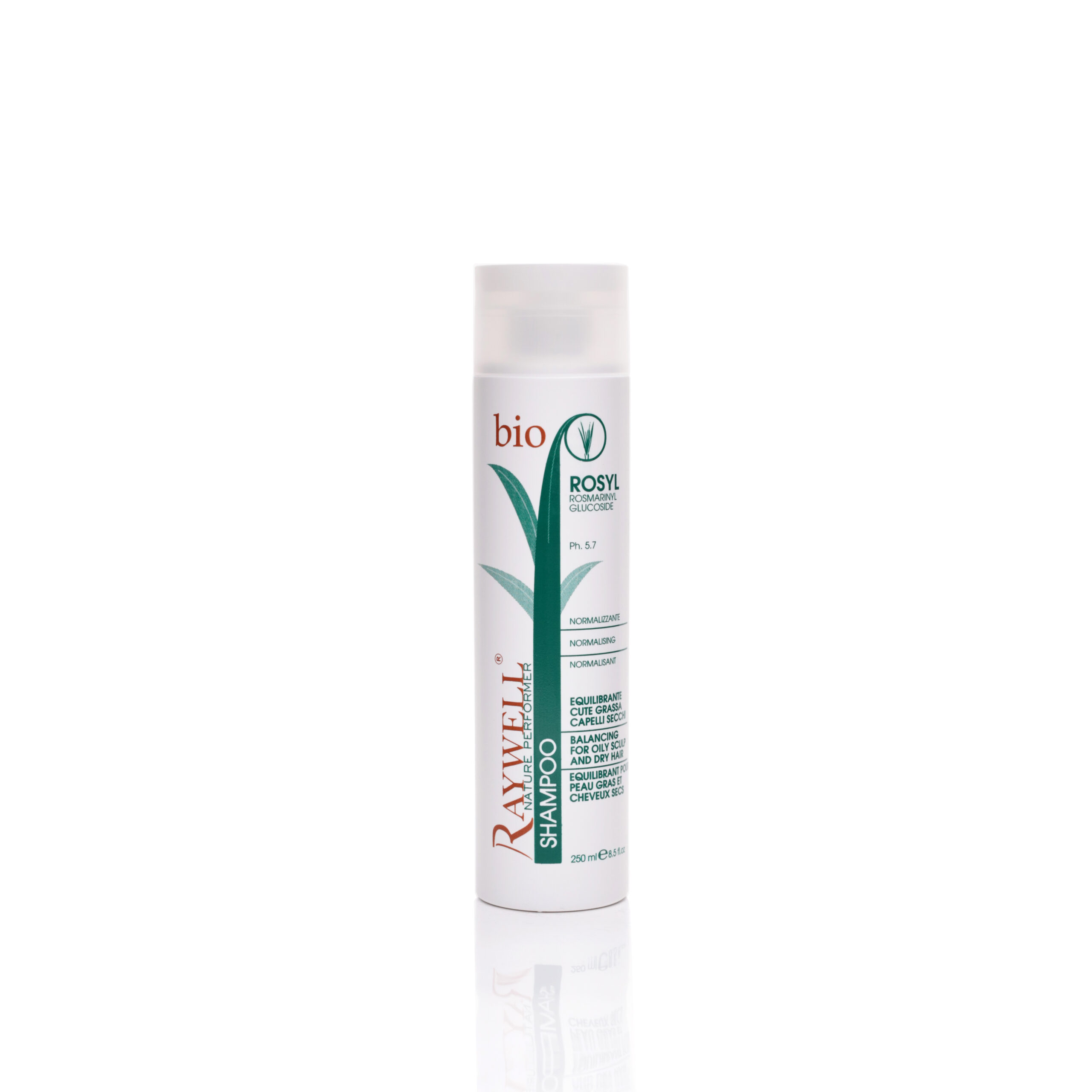 21 Шампунь для жирного волосся нормалізуючий Raywell bio ROSYL 250ml - Зображення 1